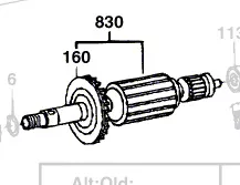 Induit BOSCH réf. 2 604 010 915